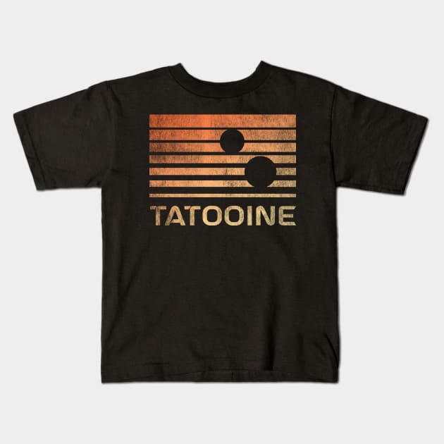 Tatooine Kids T-Shirt by Mollie